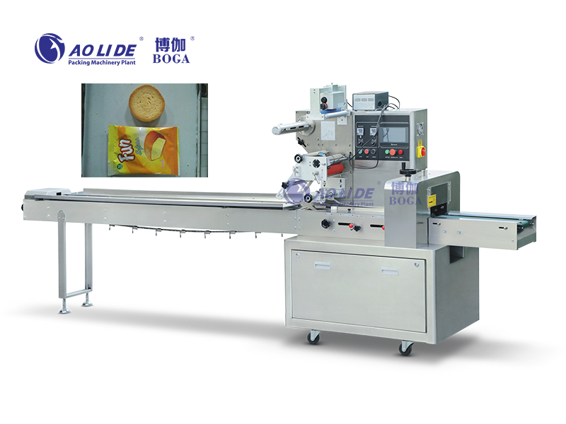 BG-250D bakery products bread cookies biscuits flow packing machine